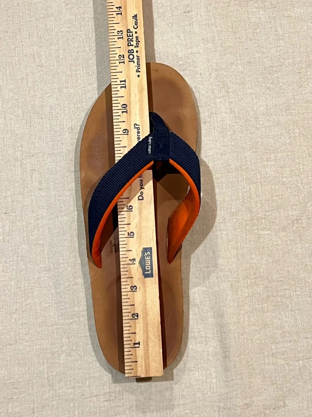 Hari Mari Scouts Nubuck Leather Flip Flops With Nylon Webbing Strap Men’s 13/14